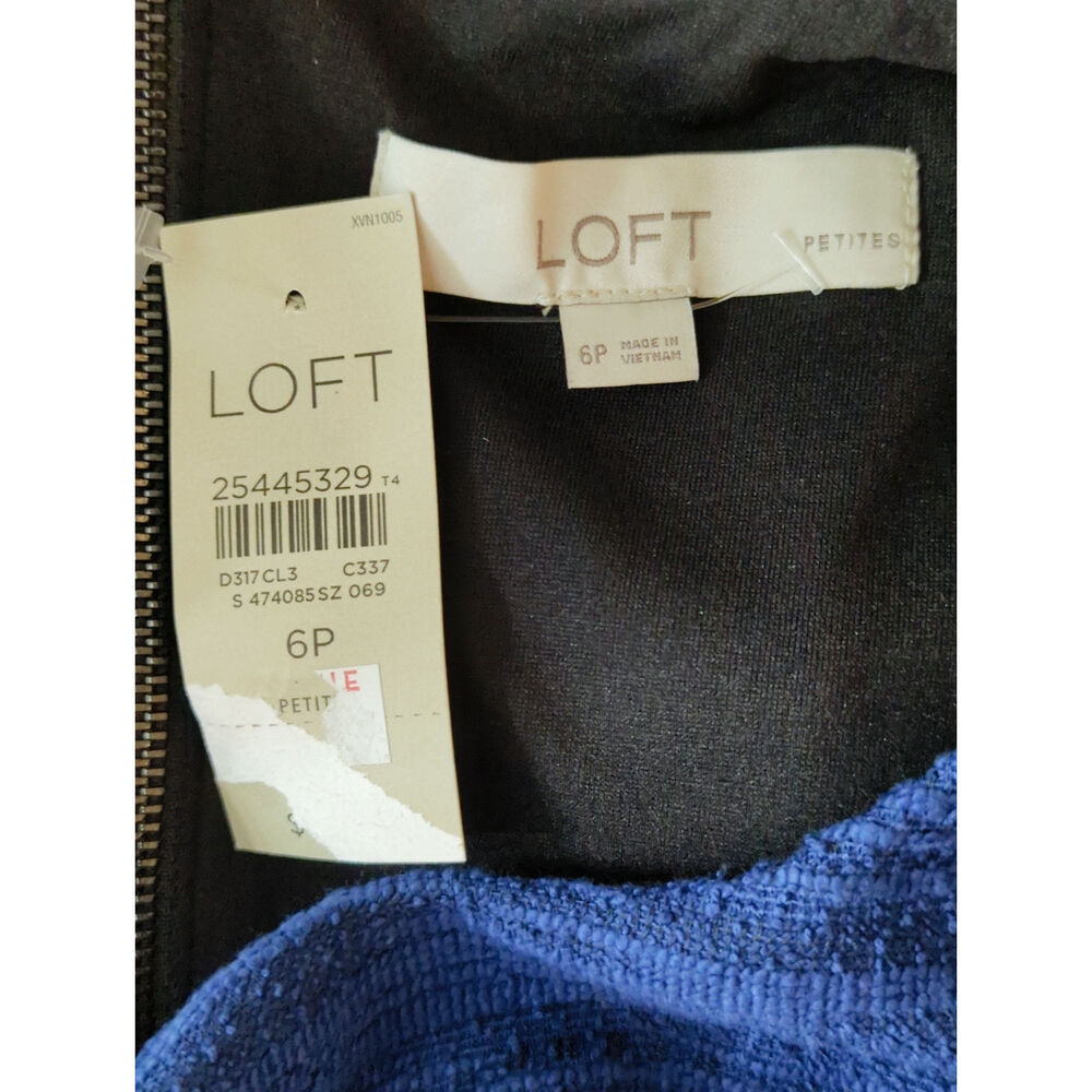 Ann Taylor Loft Women's Sheath Dress Size 6 Petites‎ NWT Preppy Career Demure - Picture 10 of 10